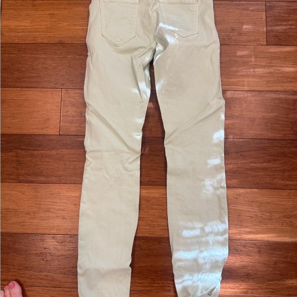 Koral Light Green Skinny Jeans
